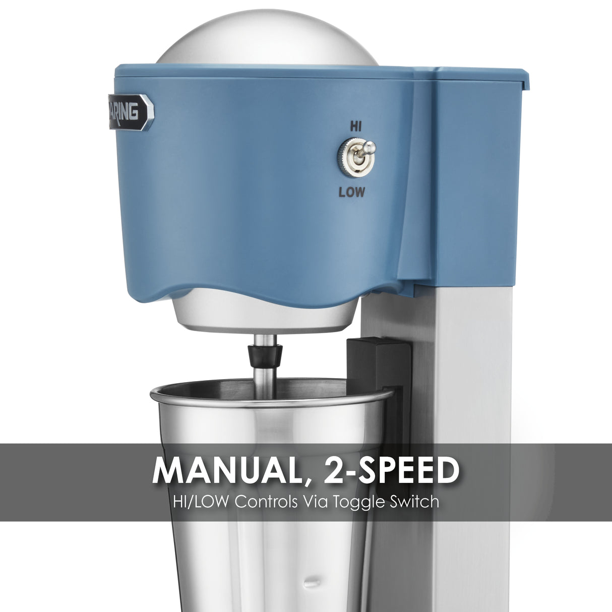 Waring LIGHT-DUTY SINGLE SPINDLE DRINK MIXER  Model: WDM20