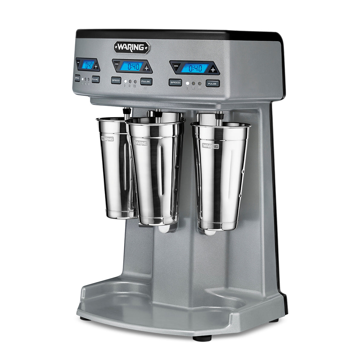 Waring HEAVY-DUTY TRIPLE-SPINDLE DRINK MIXER WITH TIMER  Model: WDM360TX