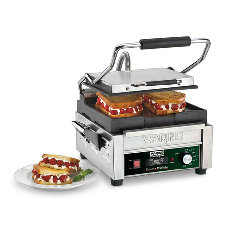 Waring COMPACT ITALIAN-STYLE FLAT GRILL WITH TIMER - 120V  Model: WFG150T