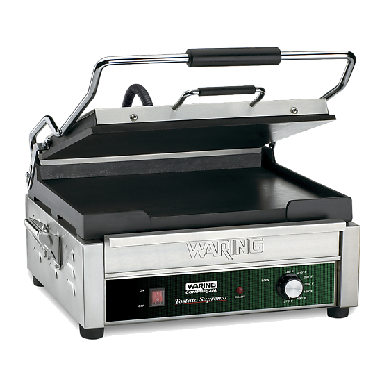 Waring FULL SIZE 14" X 14" FLAT TOASTING GRILL - 120V Model: WFG275