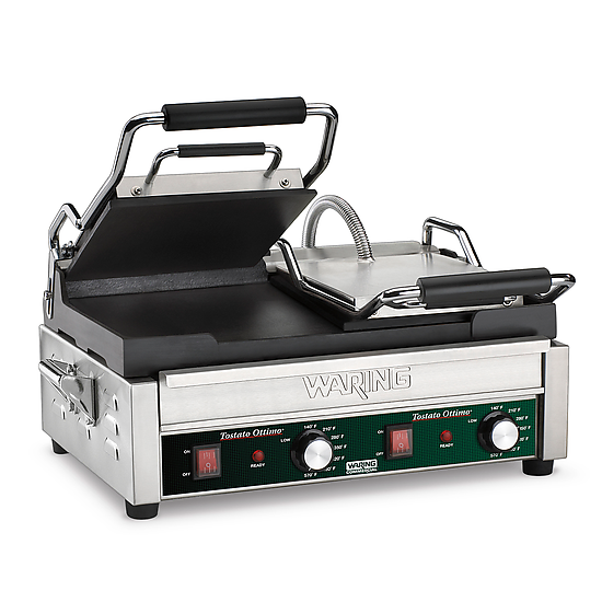 Waring TOSTATO SUPREMO¬Æ DOUBLE ITALIAN-STYLE FLAT GRILL ‚Äì 240V Model: WFG300