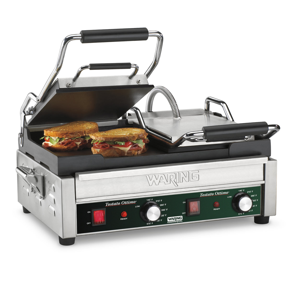 Waring TOSTATO SUPREMO¬Æ DOUBLE ITALIAN-STYLE FLAT GRILL ‚Äì 240V Model: WFG300