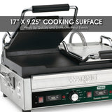 Waring DOUBLE ITALIAN-STYLE FLAT GRILL WITH TIMER - 240V  Model: WFG300T