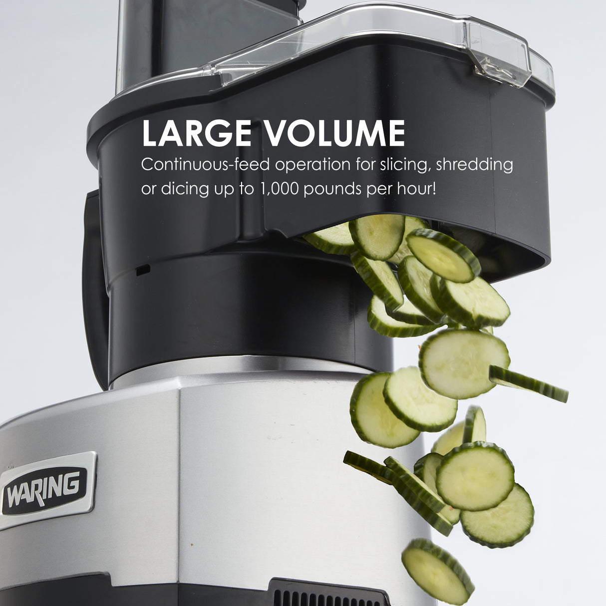 Waring 4 QT. COMBINATION BOWL CUTTER MIXER AND CONTINUOUS-FEED FOOD PROCESSOR WITH PATENTED LIQUILOCK® SEAL SYSTEM  Model: WFP16SC