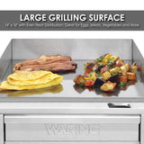 Waring 14" ELECTRIC COUNTERTOP GRIDDLE – 120V  Model: WGR140X