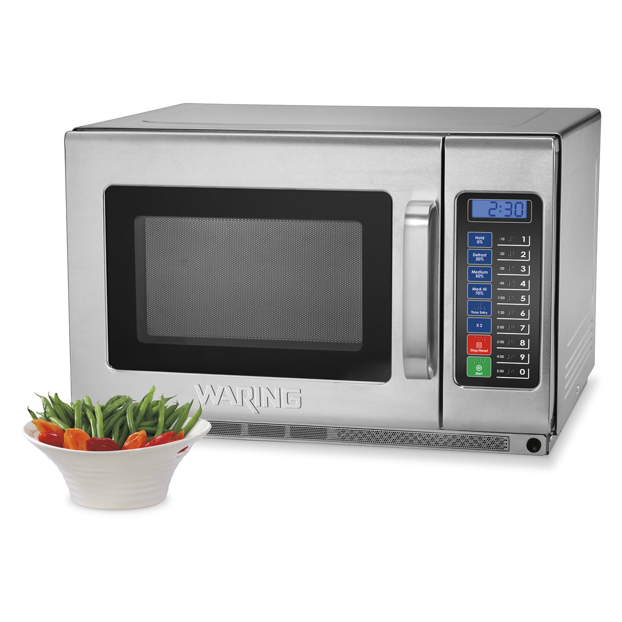 Waring HEAVY-DUTY 1.2 CUBIC FOOT MICROWAVE OVEN  Model: WMO120