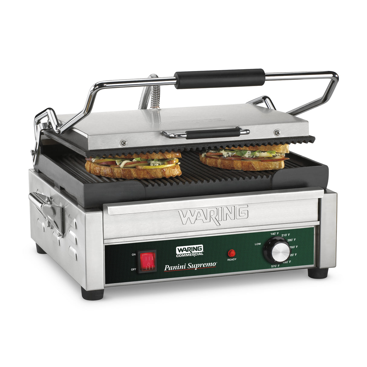 Waring LARGE ITALIAN-STYLE PANINI GRILL – 120V  Model: WPG250