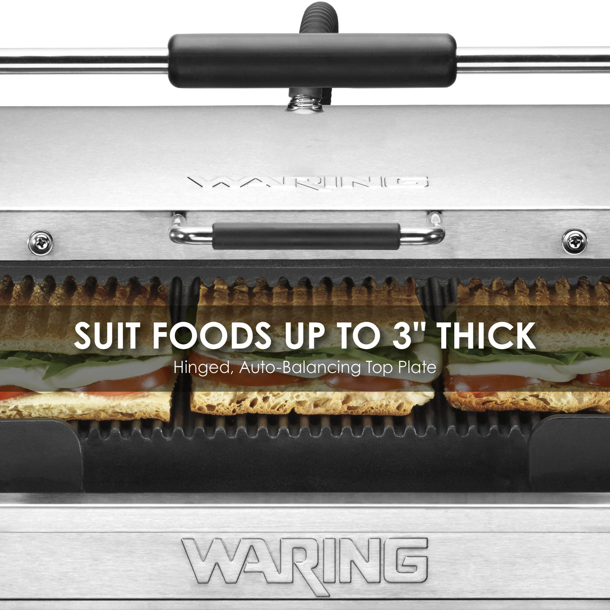 Waring LARGE ITALIAN-STYLE PANINI GRILL – 120V  Model: WPG250