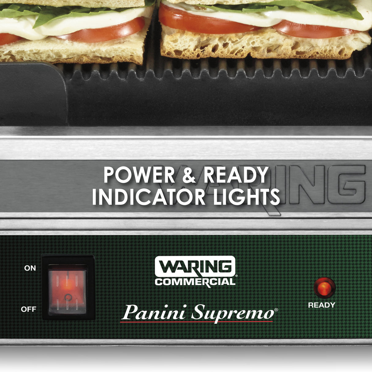 Waring LARGE ITALIAN-STYLE PANINI GRILL – 120V  Model: WPG250