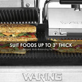 Waring DOUBLE ITALIAN-STYLE PANINI SUPREMO¬Æ GRILL ‚Äì 240V Model: WPG300