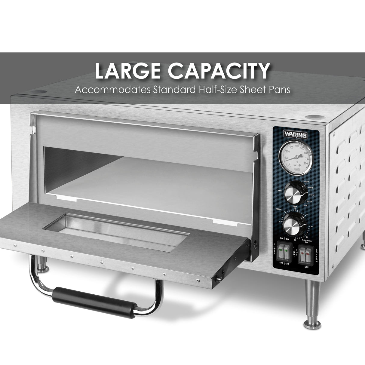 Waring HEAVY-DUTY SINGLE-DECK PIZZA OVEN  Model: WPO500