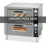 Waring HEAVY-DUTY DOUBLE-DECK PIZZA OVEN - DUAL CHAMBER  Model: WPO750