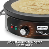 Waring 16" ELECTRIC CR√äPE MAKER, 120V  Model: WSC160X