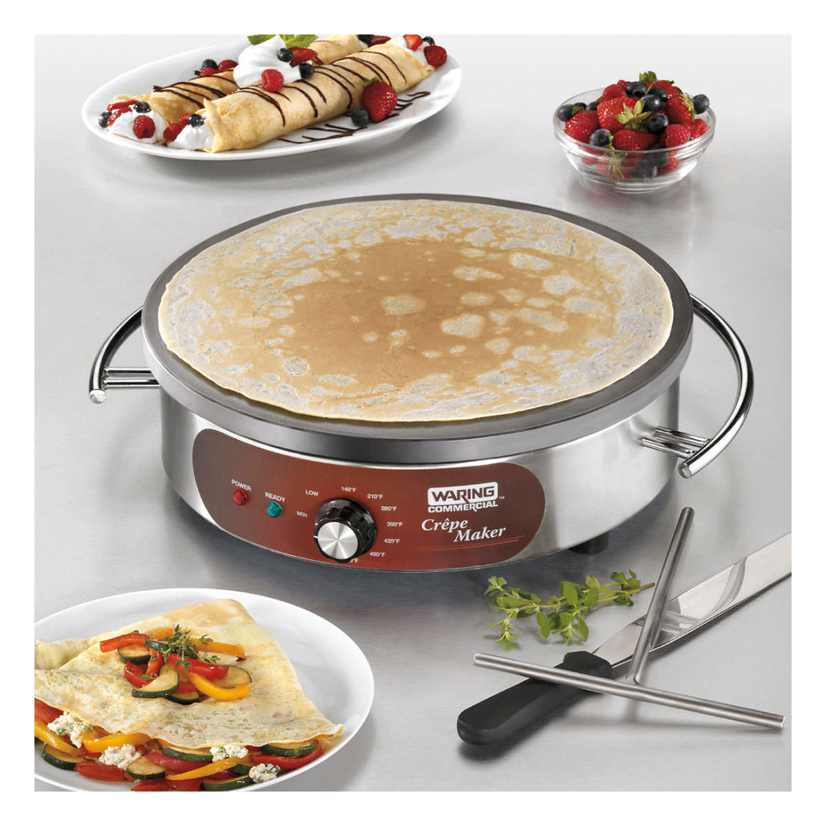 Waring 16" ELECTRIC CR√äPE MAKER, 208/240V  Model: WSC165BX