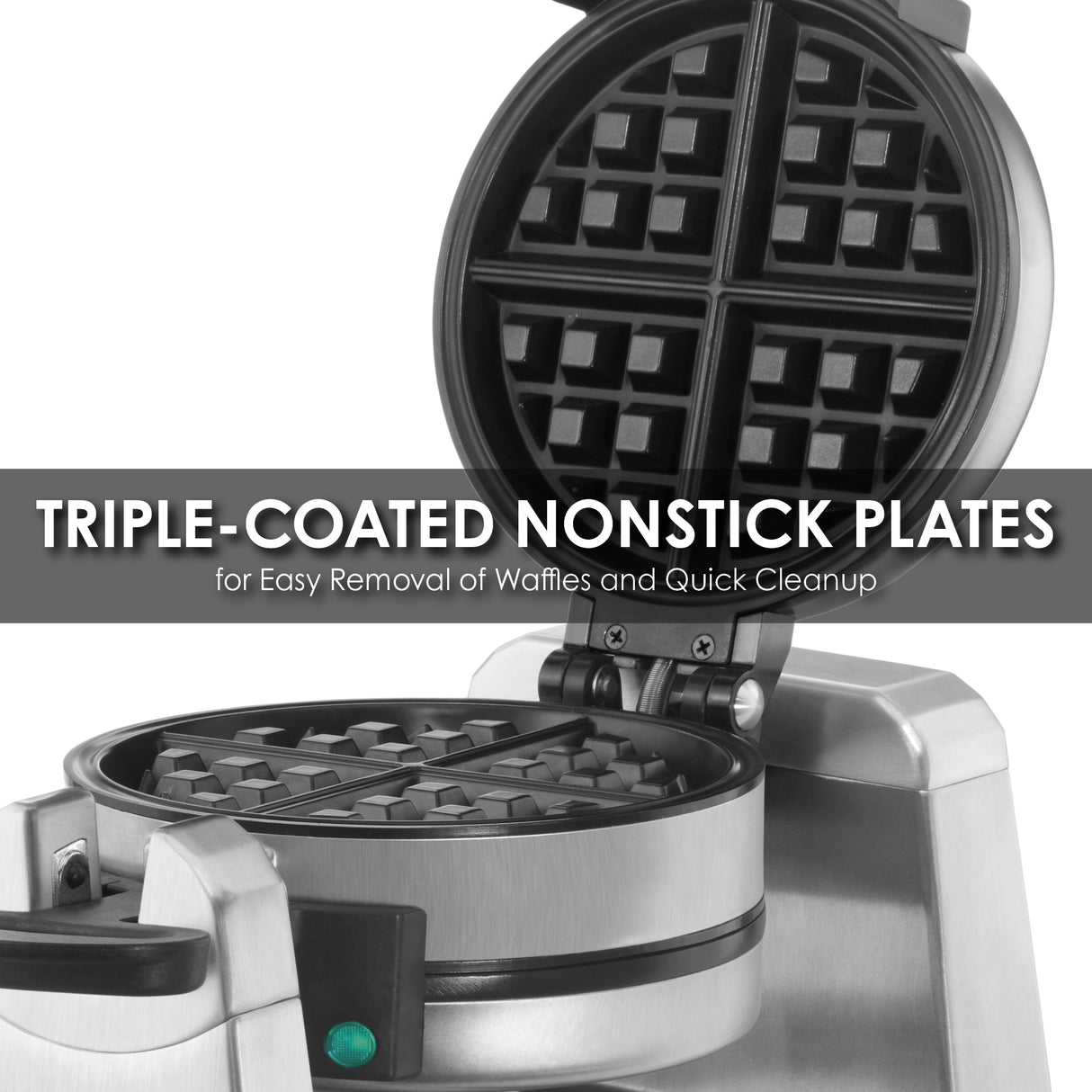 Waring DOUBLE VERTICAL BELGIAN WAFFLE MAKER ‚Äì 120V 1400W  Model: WW200