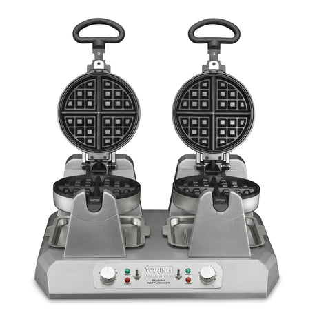 Waring SIDE-BY-SIDE SINGLE BELGIAN WAFFLE MAKER – 120V 2400W  Model: WW250X2