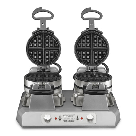 Waring SIDE-BY-SIDE DOUBLE BELGIAN WAFFLE MAKER  Model: WW300BX