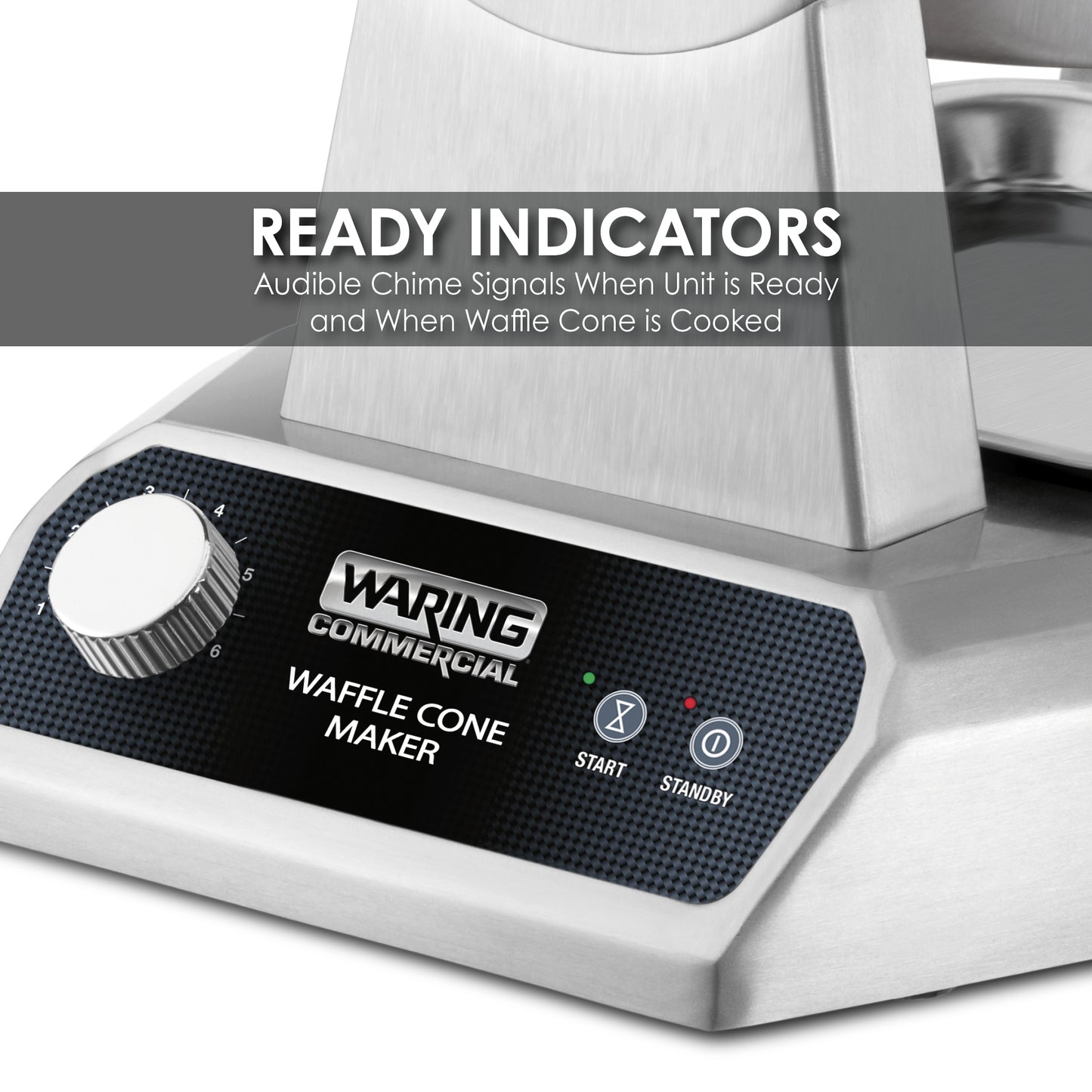Waring SINGLE WAFFLE CONE MAKER - 120V 1200W Model: WWCM180