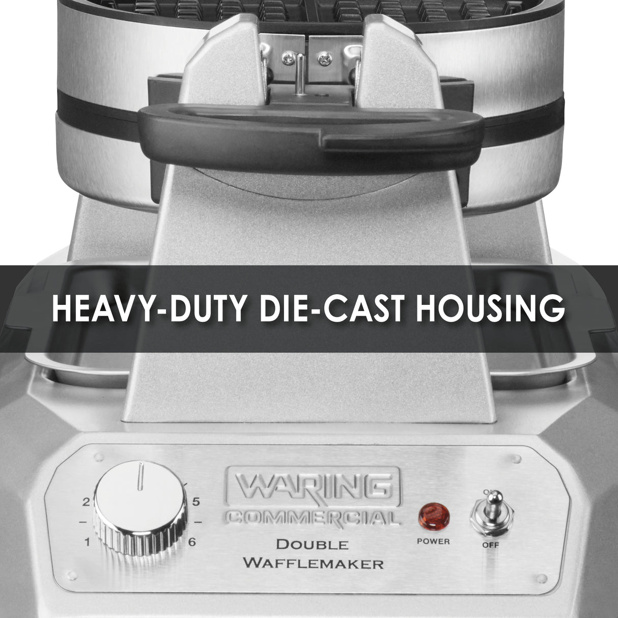 Waring  DOUBLE CLASSIC WAFFLE MAKER – 120V 1300W Model: WWD200